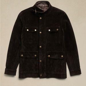 Men’s BRAND NEW BANANA REPUBLIC Suede Coat Sz MEDIUM
